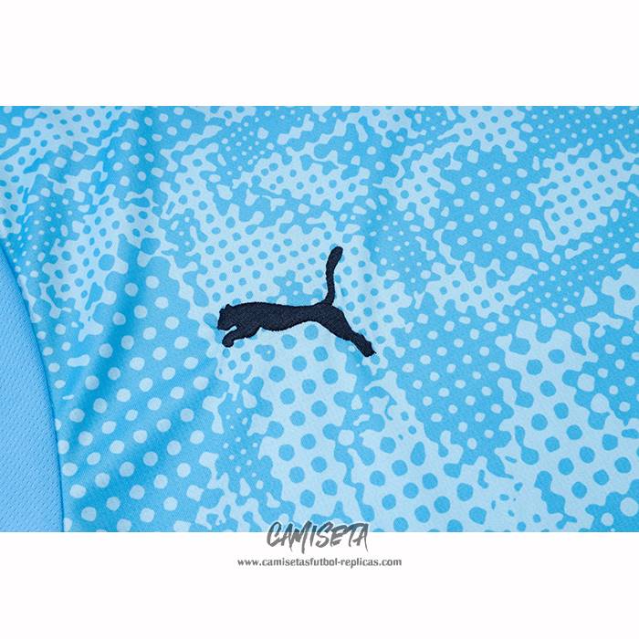 Chandal del Manchester City 2025-2026 Manga Corta Azul - Pantalon Corto